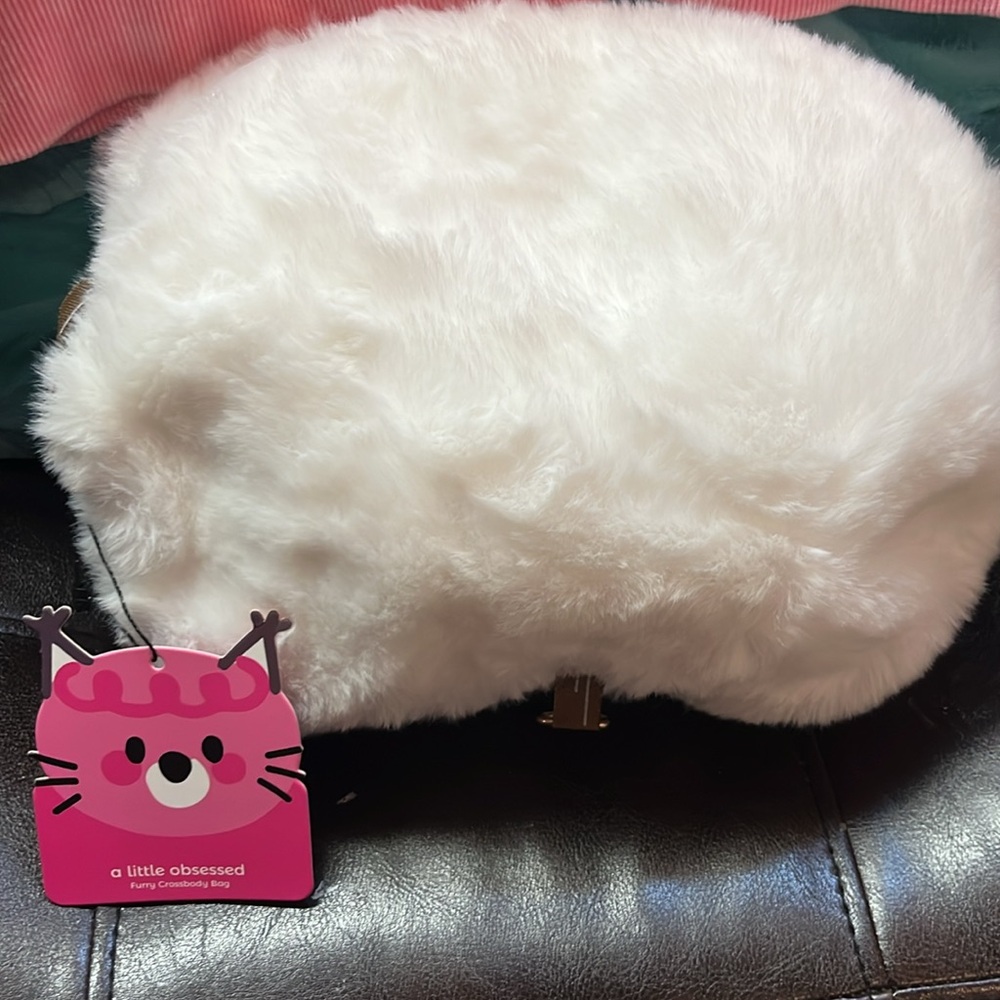 Cute Cat Tail Soft Plush Shoulder Bag View 3